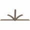 Ekena Millwork Redmond Smooth Timber Gable Bracket, Douglas Fir, 108"W x 54"H x 1 1/2"D x 5 1/2"F, 12/12 Pitch GBW108X54X0206RED00SDF - alternate 3